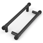 Homdiy 10 Pack Matte Black Cabinet Handles 5 Inch Hole Center Zinc Alloy. Fixed Price $17.87.