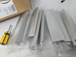 Ravinte 10 Pack Finger Pulls For Cabinets - 128MM/5 Hole Center, Silver Edge.. Fixed Price $28.50.
