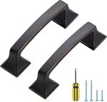 25 Pack Kitchen Cabinet Handles 3 Inch Hole Center Oil Rubbed Bronze Pul. Fixed Price $83.99.