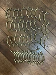 49 Kbc Keeler Brass Gold Cabinet Drawer Pull #43503 Fan Tip Handles 1992 -- 4.5". Fixed Price $78.88.