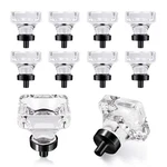 8 Pack Crystal Glass Cabinet Knobs Dresser Drawer And Pulls For K.... Fixed Price $35.82.