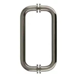 Crl 8" Brushed Satin Chrome Tubular Back-to-back Pull Hand BM8X8BSC Series. Fixed Price $14.99.