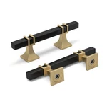 Homdiy 12 Pack 3 Inch Black Gold Cabinet Pulls Handle. Fixed Price $41.95.