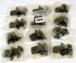 Lot Of 12 Brainerd Self-closing Overlay Hinges + 10 1-1/2'' Wing Cabinet Knobs. Fixed Price $26.96.