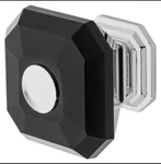 Wisdom Stone 4222 Clubhouse 1-5/16" Square Cabinet Knob Chrome Black Set Of 7. Fixed Price $49.99.