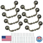 Kyuionty 8-PACK Antique Bronze Bail Pull Handles Drawer Cabinet 120MM. Fixed Price $37.91.