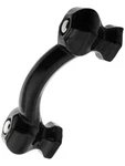 2 Black Milk Glass Depression Era Cabinet Pulls Drawer Handles Vtg Style. Fixed Price $29.00.