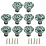Geesatis 10 Pcs Decorative Ceramic Knobs Drawer Cabinet Pull Handle Knob.... Fixed Price $21.86.