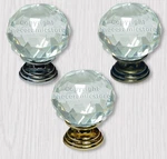 Clear Crystal Cut Diamond Glass Cabinet Cupboard Door Knobs 40MM. Fixed Price $386.09.