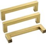 Goldenwarm 5 Pack Cabinet Pulls Knobs Brass Drawer Handles - LSJ12GD96. Fixed Price $32.62.