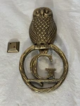 Anthropologie Brass Owl Door Knocker ( Missing Knob) Sz. Fixed Price $39.99.