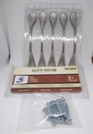 Gatehouse 0314976 Satin Nickel Cabinet Pulls 5" Long 3" Ctc Pack New Open Box. Fixed Price $20.00.