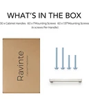 Ravinte 30 Pack Handles Square Cabinets Cupboard Brushed Nickel. Fixed Price $39.00.