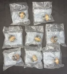 Belwith P202-OAK Knob 1 Brass & Vintage Lot Of 8 Unopened Nos. Fixed Price $29.95.