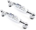 Crystal Drawer Pulls Handles 5'' Hole To Clear Glass Cabinet Knobs. Fixed Price $29.99.