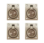 Qcaa Flush Ring Pull, 2-1/2"X1-7/8", Satin Nickel, 4 Pack. Fixed Price $73.32.
