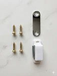Cabinet Magnetic Catch White Door Latch Strong Hold W/ Screws Kitchen Closet. Fixed Price $34.99.