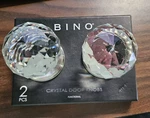 Bino Crystal Door Knobs Functional Brushed Nickel Nos. Fixed Price $22.50.
