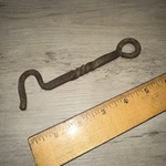 Antique Twisted Wrought Iron Latch Hook For Door Colonial Farmhouse 5.5 Inch. Fixed Price $20.00.