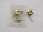 Nos Lot Of 2 Baldwin # 4655-030-BIN 1/4"DIAMETER Polished Brass Cabinet Knobs. Fixed Price $19.85.