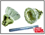 Polished Brass Glass Set With Spindle Door First Watch Vintage New. Fixed Price $16.48.