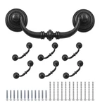 Waziaqoc 6PCS Antique Drop Bail Pulls, 3.5" Hole Center Shabby Chic Drawer. Fixed Price $14.49.