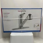 Kitchen Faucet, Pull-out Sprayer, Temperature Memory, Chrome Finish 204644. Fixed Price $158.33.