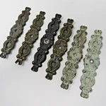 Antique Hyer Ornate Brass Backplates Lot Of 6 Cabinet Door 5.5" Vintage. Fixed Price $44.99.