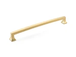 Schaub And Co 539 Menlo Park 15" C-c Soft Arch Pull Signature Satin Brass. Fixed Price $149.99.