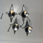 Mid Century Modern Drawer Pull Screw Atomic Starburst Knob 1.25 Lot 4. Fixed Price $100.00.