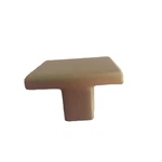 (10) Hickory Hardware Square 3/16 Brushed Gold Cabinet Knobs Nib. Fixed Price $9.49.