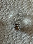 Clear With Bubbles Round Ball Cabinet Knob. Fixed Price $14.50.