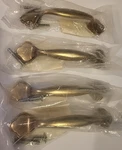 Lot Of 4 Cabinet Bar Pulls 3" Center Light Antique Brass Allison 253LB Vtg Nos. Fixed Price $39.00.