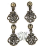 Lxz 4 Pcs Vintage Pendant Handles - Antique Brass Drop Pulls For Cabinet.... Fixed Price $21.60.