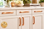 Ravinte Shiny Copper Cabinet Pulls 5 Center Modern Drawer Handles Set Nib. Fixed Price $27.99.