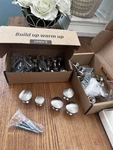 Goldenwarm Lot (29) Satin Nickel Cabinet Knobs 1-1/4" Drawer Pulls Hardware. Fixed Price $24.00.