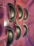 6 Hickory Hardware Manchester Rustic 3/4" Ctr Drawer Cup Pull PA1021-RI (30). Fixed Price $20.00.