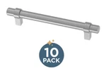 *10-PACK* Franklin Brass Simple Wrapped 5-1/16 In. Stainless Steel Bar Pulls. Fixed Price $19.99.