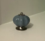 Brainerd P32974W-744-C 1-3/5 Ceramic Pumpkin Knob Drawer Pull Satin Nickel. Fixed Price $7.50.