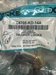 10 C8705-KD-14A Compx National Drawer Locks Keyed Different New Bright Nickel. Fixed Price $48.89.