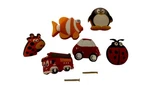 6 Pc Cabinet / Drawer Knobs For Kids Furniture.. Fixed Price $20.00.