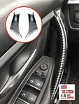 Gelunxin Door Pull Handle Cover For Bmw Left Front+right Carbon Fiber. Fixed Price $36.60.