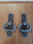 Hickory Vibra Pewter 3/8" Furniture Ring Pull With Backplate PA0511-VP. Fixed Price $11.00.