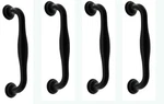 Cabinet Pulls 4 Pcs Abetammy Curved Handle Pull, Black. Fixed Price $12.99.