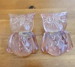 Set Of 2 Pottery Barn Kids Pink Glass Owl Drawer Knobs/pulls. Fixed Price $15.99.