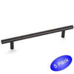 *5 Pack* Cosmas Cabinet Hardware Oil Rubbed Bronze Euro Bar Pull #305-160ORB. Fixed Price $15.95.