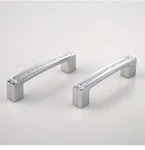 Lanc 5 Pack 6.3 (160MM) Chrome Crystal Cabinet Pulls Modern Shiny Bling Handle. Fixed Price $29.95.