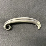 (12 Pack) 3-3/4" Bean Pull Left Brushed Satin Pewter. Fixed Price $87.95.