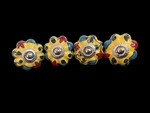 Darice Cabinet Knobs Yellow Moroccan Ceramic 1.75 Lot Of 4 Drawer Pulls Boho. Fixed Price $12.99.
