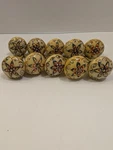 Set Of 10 Floral Ornate Resin Drawer Knob Pulls. Fixed Price $35.75.